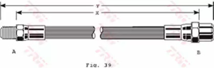 Тормозной шланг TRW PHB113