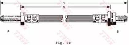 Тормозной шланг TRW PHC229