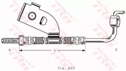 Тормозной шланг TRW PHD342