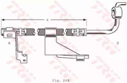 Тормозной шланг TRW PHD364