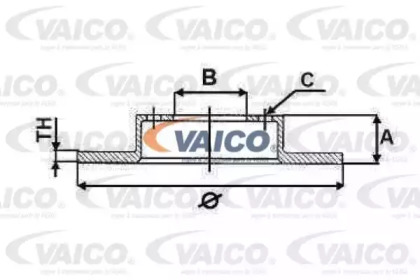 Тормозной диск VAICO V10-80050