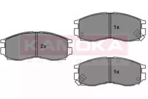 Комплект тормозных колодок KAMOKA 1011528