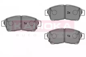 Комплект тормозных колодок KAMOKA 1012782