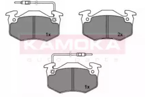 Комплект тормозных колодок KAMOKA 101880