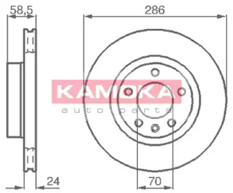 Тормозной диск KAMOKA 1031394