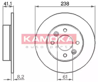 Тормозной диск KAMOKA 103140