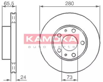 Тормозной диск KAMOKA 1031534