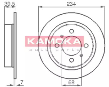 Тормозной диск KAMOKA 1031580