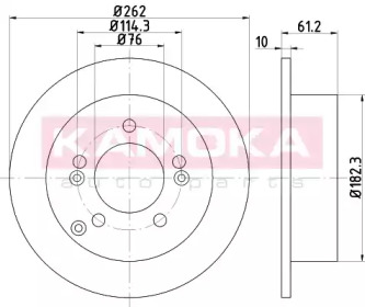 Тормозной диск KAMOKA 103162