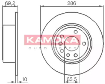 Тормозной диск KAMOKA 1031622