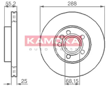 Тормозной диск KAMOKA 1031691