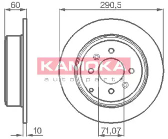 Тормозной диск KAMOKA 1031738