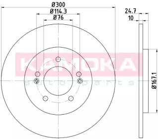 Тормозной диск KAMOKA 103174