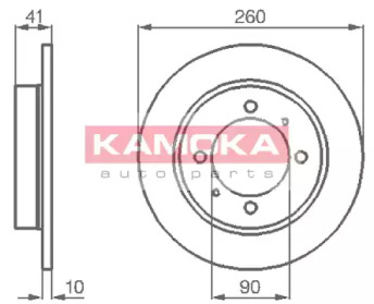 Тормозной диск KAMOKA 1031772