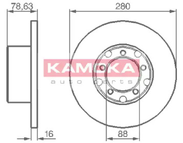 Тормозной диск KAMOKA 103190