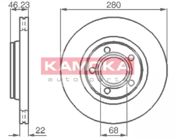 Тормозной диск KAMOKA 1032006