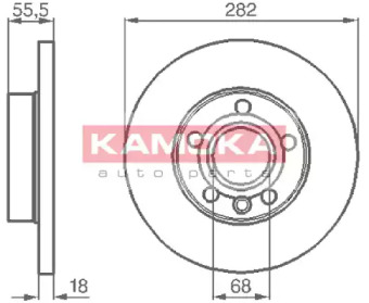 Тормозной диск KAMOKA 1032022