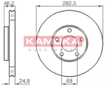 Тормозной диск KAMOKA 1032028