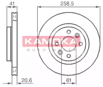 Тормозной диск KAMOKA 1032192