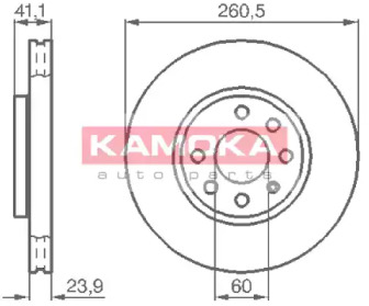 Тормозной диск KAMOKA 1032262