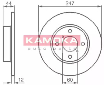 Тормозной диск KAMOKA 1032296