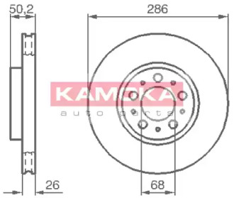 Тормозной диск KAMOKA 1032326