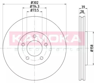 Тормозной диск KAMOKA 103269