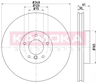 Тормозной диск KAMOKA 103300