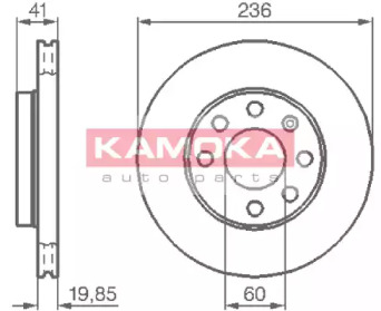 Тормозной диск KAMOKA 103302