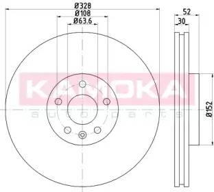 Тормозной диск KAMOKA 103305