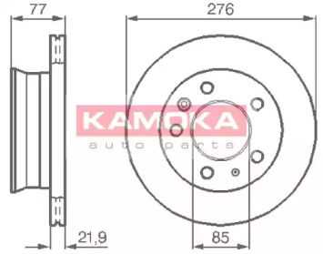 Тормозной диск KAMOKA 103306