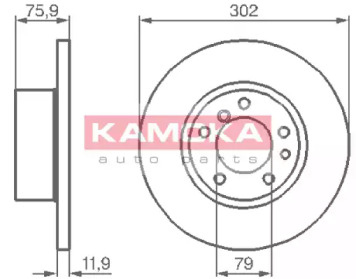 Тормозной диск KAMOKA 103420