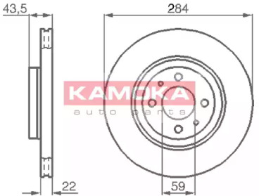 Тормозной диск KAMOKA 103440