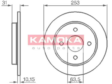 Тормозной диск KAMOKA 103562