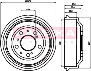 Тормозный барабан KAMOKA 104001