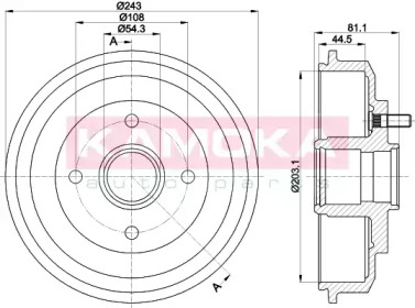 Тормозный барабан KAMOKA 104023