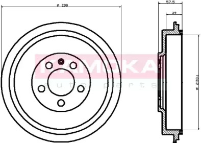 Тормозный барабан KAMOKA 104024