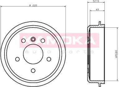 Тормозный барабан KAMOKA 104045