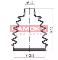 Пыльник, приводной вал KAMOKA 1146508