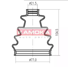 Пыльник, приводной вал KAMOKA 1146514