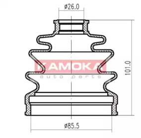 Пыльник, приводной вал KAMOKA 1146956
