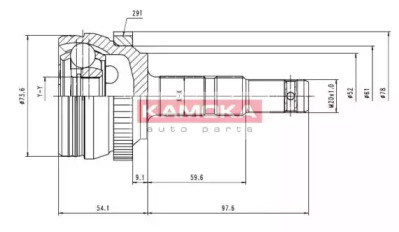 Шарнирный комплект KAMOKA 6036