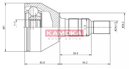 Шарнирный комплект KAMOKA 6039