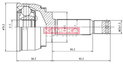 Шарнирный комплект KAMOKA 6088