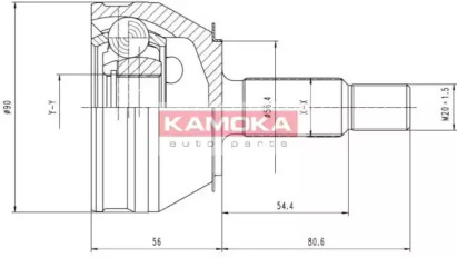 Шарнирный комплект KAMOKA 6190