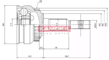 Шарнирный комплект KAMOKA 6200