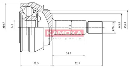 Шарнирный комплект KAMOKA 6238