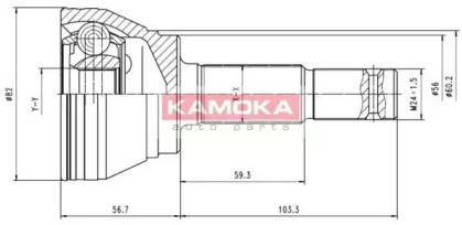 Шарнирный комплект KAMOKA 6292