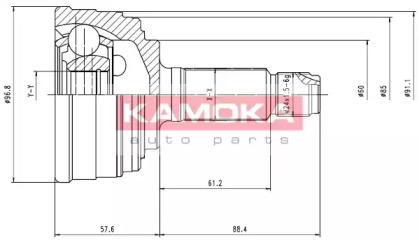 Шарнирный комплект KAMOKA 6360