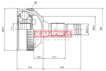 Шарнирный комплект KAMOKA 6420